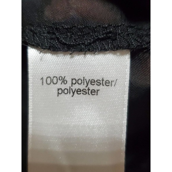 Maurices Women's Black 100% Polyester Round Neck Sleeveless Top Blouse Size 1 - Picture 9 of 12